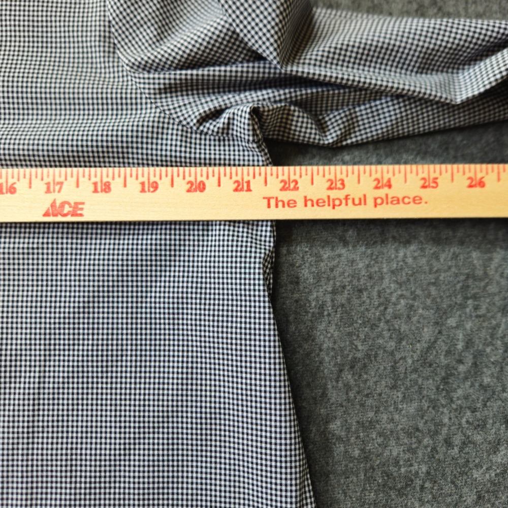 J. Jill Micro Gingham Black/White Tunic Button Front Size M Lagenlook Office EUC - Picture 6 of 11